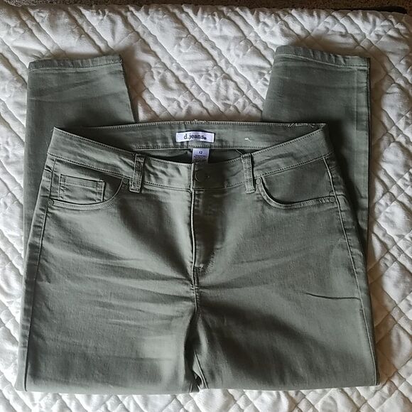 Women's d. Jeans khaki army green 12 - Picture 3 of 5